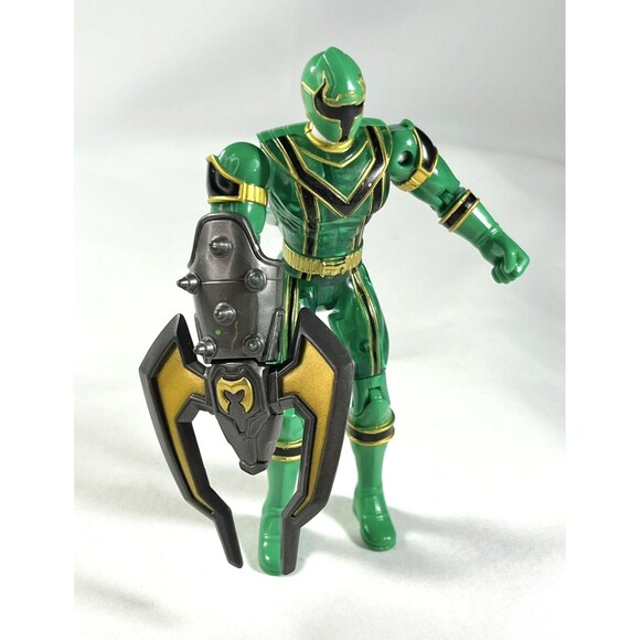 Green Power Ranger Action Figure Mystic Force Crystal 2005 BANDAI 5.5" - Picture 2 of 9
